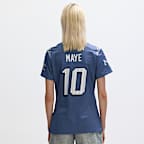 Jersey Nike de la NFL Game para mujer Drake Maye New England Patriots Rivalries Collection