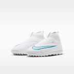 Tacos de futbol para pasto sintético (turf) de corte high para niños grandes Nike Jr. Mercurial Superfly 11 Academy