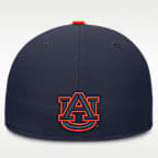 Gorra universitaria Nike Dri-FIT ajustada para hombre Auburn Pro