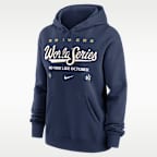 Sudadera con gorro sin cierre Nike de la MLB para mujer Milwaukee Brewers 2026 World Series Participant Authentic Collection