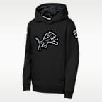 Detroit Lions Salute to Service Sideline Club Big Kids' Nike NFL Pullover Hoodie