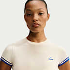 NikeSKIMS Stretch Knit Women's Cropped Crew-Neck Top