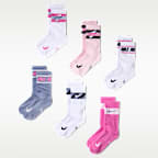 Nike Everyday Kids' Cushioned Crew Socks (6 Pairs)