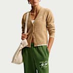 Nike Studio Fleece Medium Weight Women's Mid-Rise Open-Hem Trousers