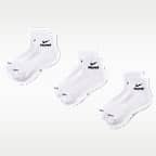 NikeSKIMS Women's Dri-FIT Quarter Socks (3 Pairs)