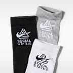 Chaussettes mi-mollet Nike Everyday Elevated x Social Status (3 paires)