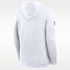 Playera de manga larga Nike Dri-FIT de la NFL con gorro para hombre Minnesota Vikings Alt