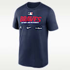 Playera Nike Dri-FIT de la MLB para hombre Atlanta Braves 2026 Postseason Authentic Collection Legend
