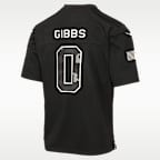Jersey Nike de la NFL Game para niños talla grande Jahmyr Gibbs Detroit Lions Salute to Service