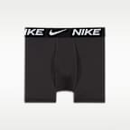 Nike Essentials Big Kids' Dri-FIT Micro Solid Boxer Briefs (3-Pack)