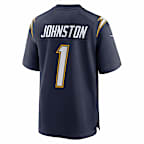 Quentin Johnston Los Angeles Chargers Men's Nike NFL Game Jersey