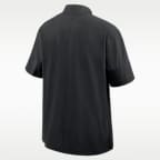 Chamarra con gorro de manga corta universitaria Nike de medio cierre para hombre Kentucky Sideline Coach