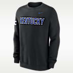 Kentucky Sideline Club Men's Nike College Pullover Crew