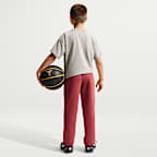 Pants de básquetbol de tejido Fleece Dri-FIT para niños talla grande Kobe
