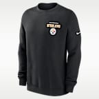 Pittsburgh Steelers Draw Block Club Men's Nike NFL Pullover Crew