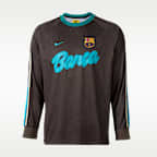 Playera de futbol de manga larga Nike Dri-FIT para hombre FC Barcelona x GOLF WANG