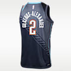 Jersey Nike de la NBA Swingman para niños talla grande de Shai Gilgeous-Alexander de los Oklahoma City Thunder City Edition
