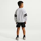 Nike Sportswear In The Zone Little Kids' French Terry Oversized Crew