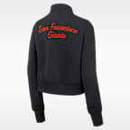 San Francisco Giants Phoenix Women's Nike MLB Cropped 1/4-Zip Crew