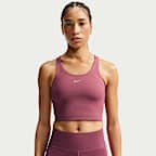 Débardeur de sport court avec brassière à maintien normal Nike Tempo pour femme