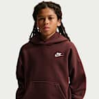 Sudadera con gorro oversized para niños talla grande Nike Sportswear Club Fleece
