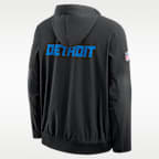 Detroit Lions Rivalries Collection Sideline Anorak Men's Nike NFL 1/2-Zip Hooded Jacket