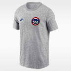 Chicago Cubs Cooperstown 2-Hit Large Logo Men's Nike MLB T-Shirt