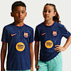 FC Barcelona Third Big Kids' Nike Dri-FIT Soccer Pre-Match Top