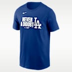 Los Angeles Dodgers 2025 World Series Champions Batting Clean Up Lockup Logo Men's Nike MLB T-Shirt