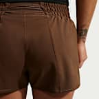 Nike One Dri-FIT dameshorts med mellomhøyt liv og innershorts (8 cm)