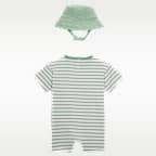 Nike Baby Short Sleeve Romper with Bucket Hat