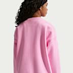 Bluza dresowa o kroju oversize z półokrągłym dekoltem dla dużych dzieci (dziewcząt) Nike Sportswear Studio