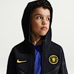 Sudadera con gorro de fútbol Nike de cierre completo para niño talla grande Chelsea FC Tech Fleece