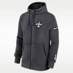 New Orleans Saints Playbook Page Club Men's Nike NFL Full-Zip Hoodie