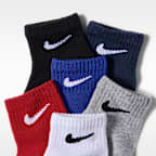Calcetines antideslizantes Core Swoosh para bebé (6 pares) Nike