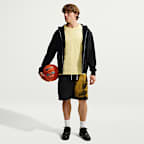 Los Angeles Lakers Standard Issue Nike Men's Fleece Basketball Shorts