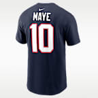 Drake Maye New England Patriots Super Bowl LX Men's Nike NFL T-Shirt