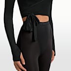 NikeSKIMS Stretch Knit Women's Long-Sleeve Wrap Top