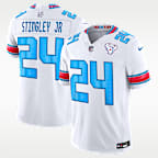 Jersey Nike Dri-FIT de la NFL Limited para hombre Derek Stingley Jr. Houston Texans Rivalries Collection