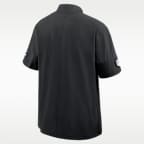 Chamarra de manga corta Nike de la NFL con gorro y medio cierre para hombre Philadelphia Eagles Sideline Coach