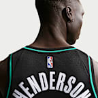 Jersey Nike de la NBA Swingman para hombre Scoot Henderson Portland Trail Blazers City Edition