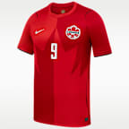 Jersey de fútbol Nike Dri-FIT para hombre Cyle Larin Canada Soccer 2026 Stadium visitante