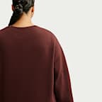 Nike Studio Fleece Medium Weight Women's Oversized Crew-Neck Sweatshirt (Plus Size)