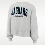 Sudadera de cuello redondo sin cierre Nike de la NFL oversized para mujer Jacksonville Jaguars Primetime Phoenix