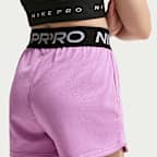 Shorts Dri-FIT para niña talla grande Nike Pro Fleece