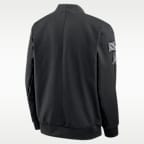New England Patriots Salute to Service Sideline Men's Nike NFL Full-Zip Bomber Jacket