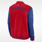 Philadelphia Phillies Authentic Collection Dugout Men's Nike MLB Full-Zip Bomber Jacket