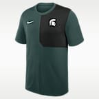 Michigan State Sideline Coach Men's Nike Dri-FIT College Top