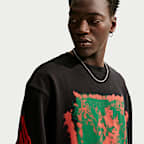 Sweat à col ras-du-cou en tissu Fleece Nike "Your Message Here" pour homme