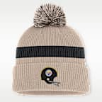 Pittsburgh Steelers Rewind Peak Men's Nike NFL Cuffed Pom Beanie